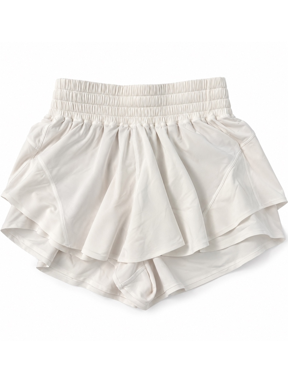 Lululemon High Rise Shake it Out Running Shorts 2.5” inseam White XS Womens